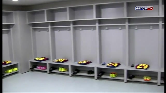 رختکن تیم بارسلونا