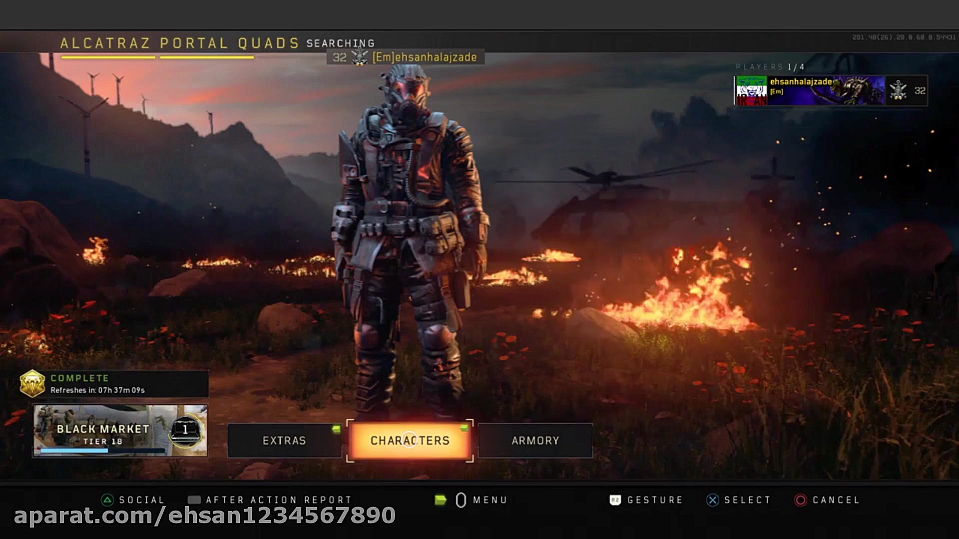 گیم پلی بازی کال اف دیوتی بلک...