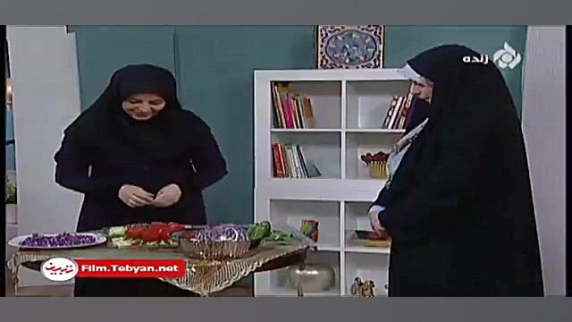 تزیین سالاد کاهو به صورت بسیار...