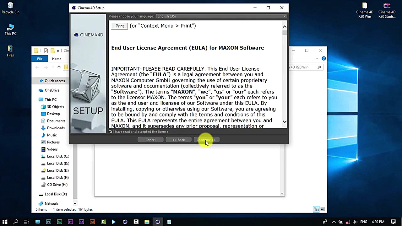 How to Install C4d R20  R20 آم...