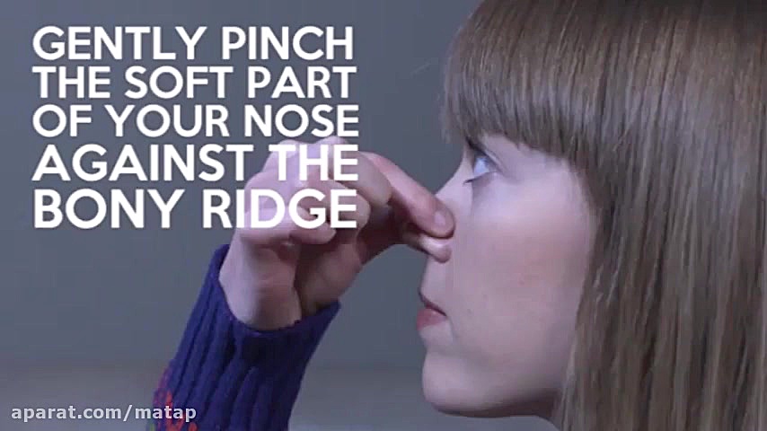 چگونه خونریزی بینی را متوقف کن...