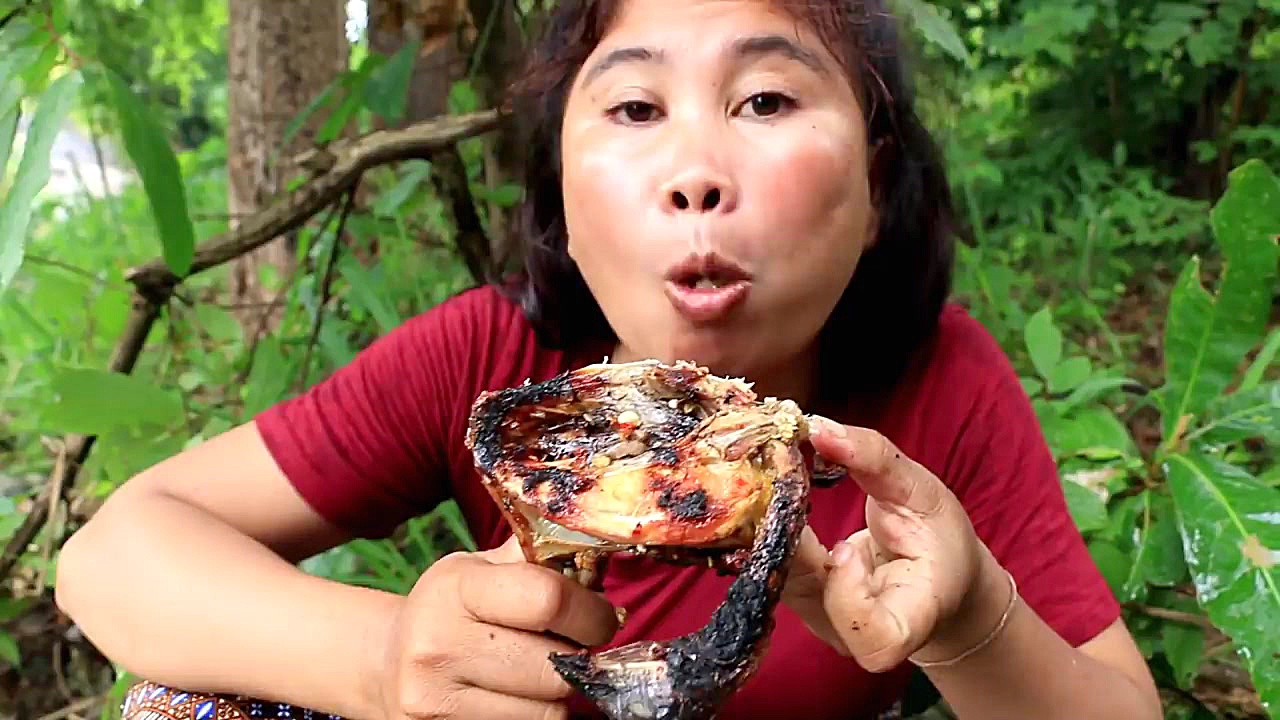 شکار پرنده در جنگل توسط یک دخت...