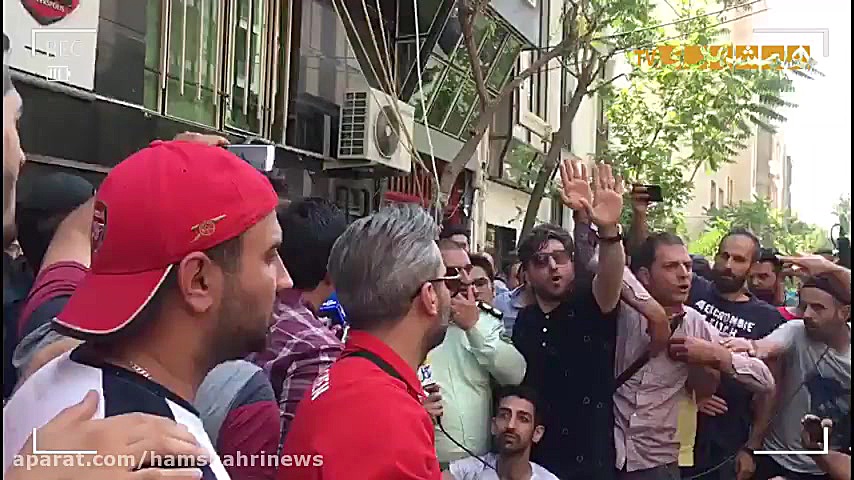 شعار هواداران در حضور عرب؛ مدی...