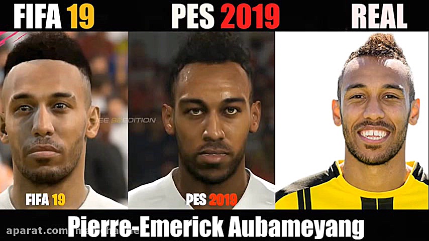 مقایسه صورت بازیکنان fifa vs p...