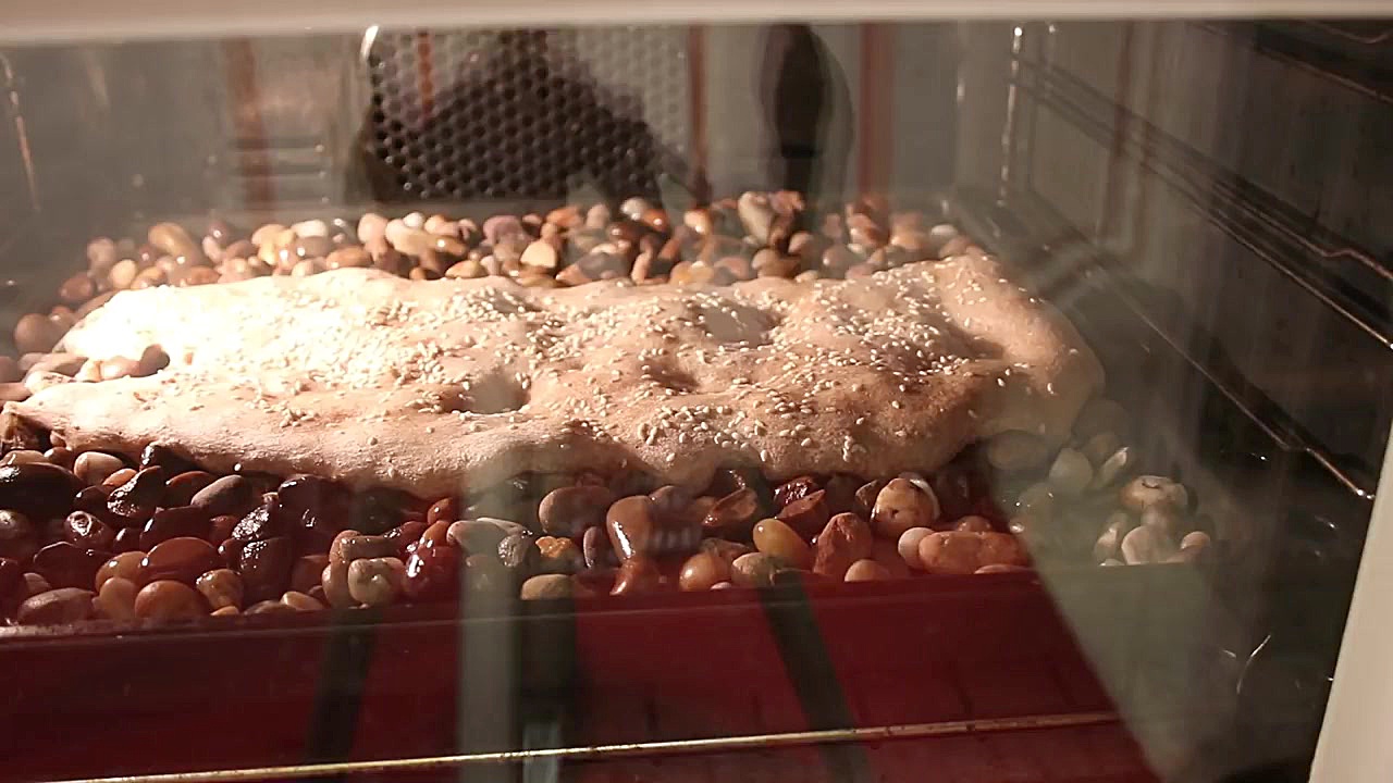 سنگ نان سنگک را چگونه بپزیم؟ پ...