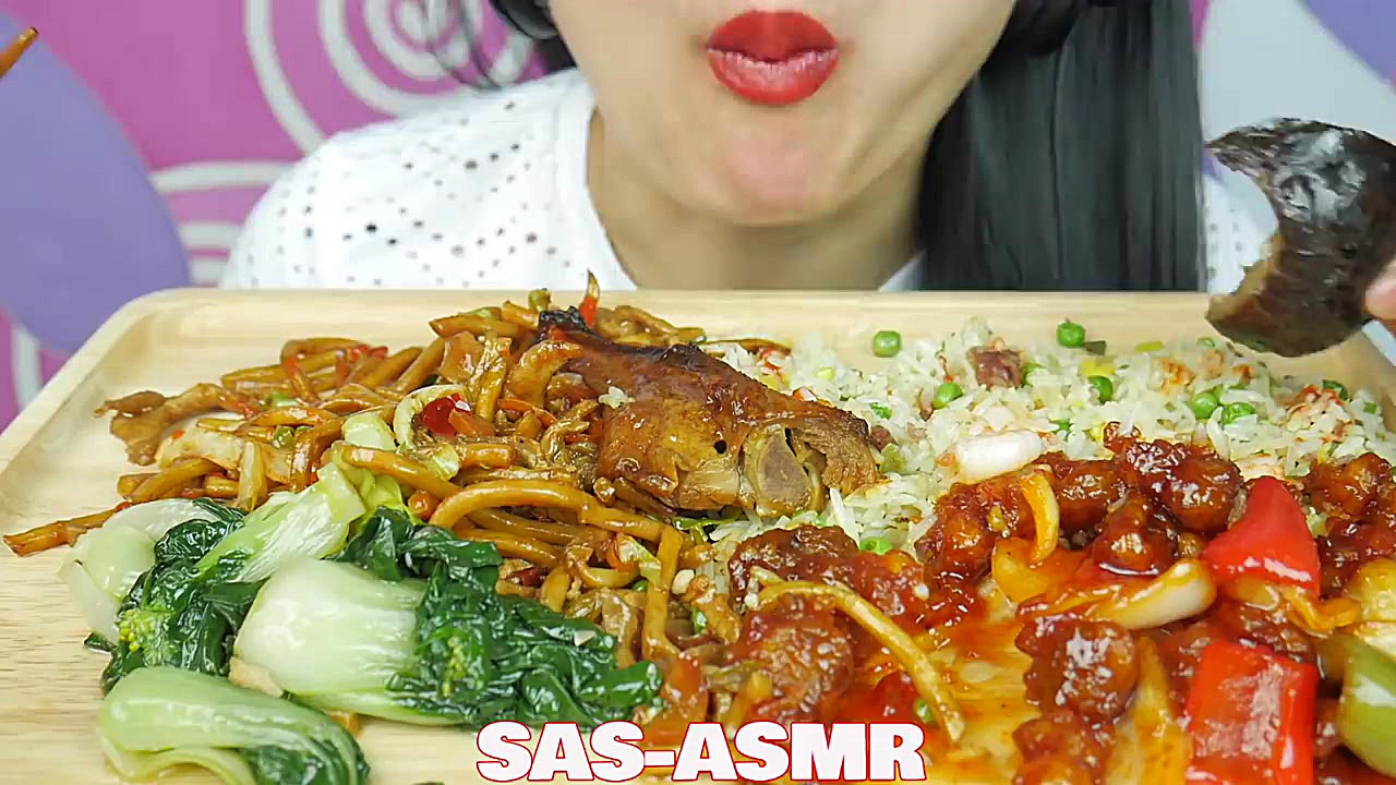 چالش غذا خوردن اسمر  غذاي چيني