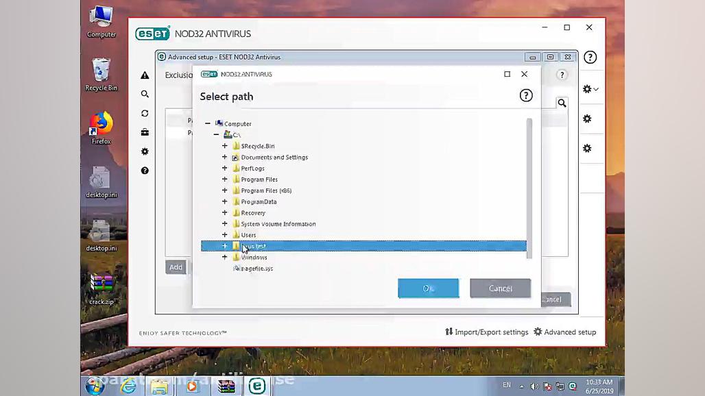 اعتماد سازی در انتی ویروس ESET