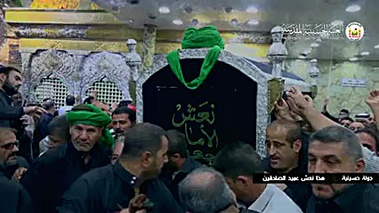تشیع نمادین پیکر امام جعفر صاد...