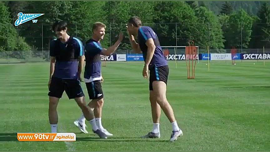 چالش بازیکنان زنیت در تمرینات...