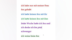 اصطلاحات آلمانی با کلمه سکس S...