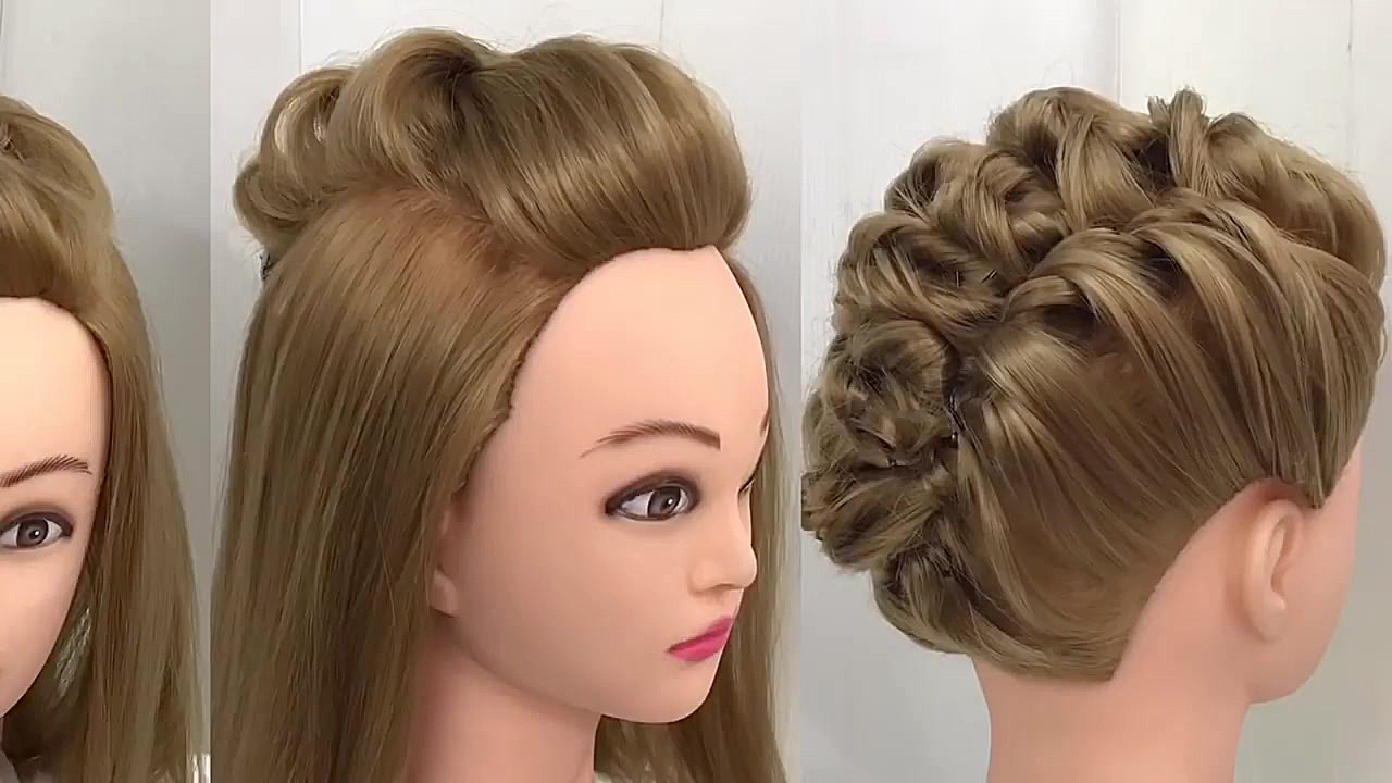 آموزش شینیون عروس بافت مو عروس...