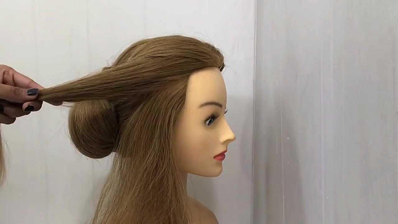 آموزش شینیون عروس بافت مو عروس...