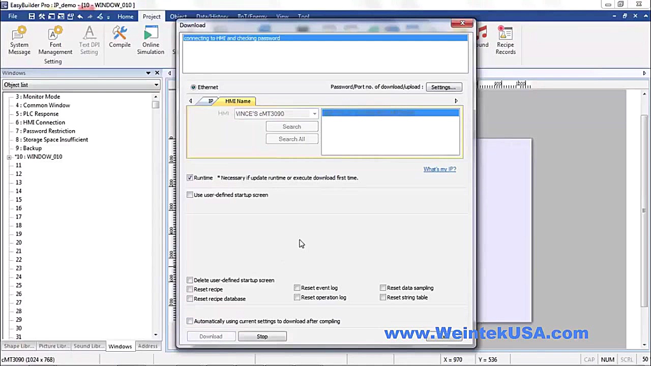 HMI PLC Driver IP Addressing w...