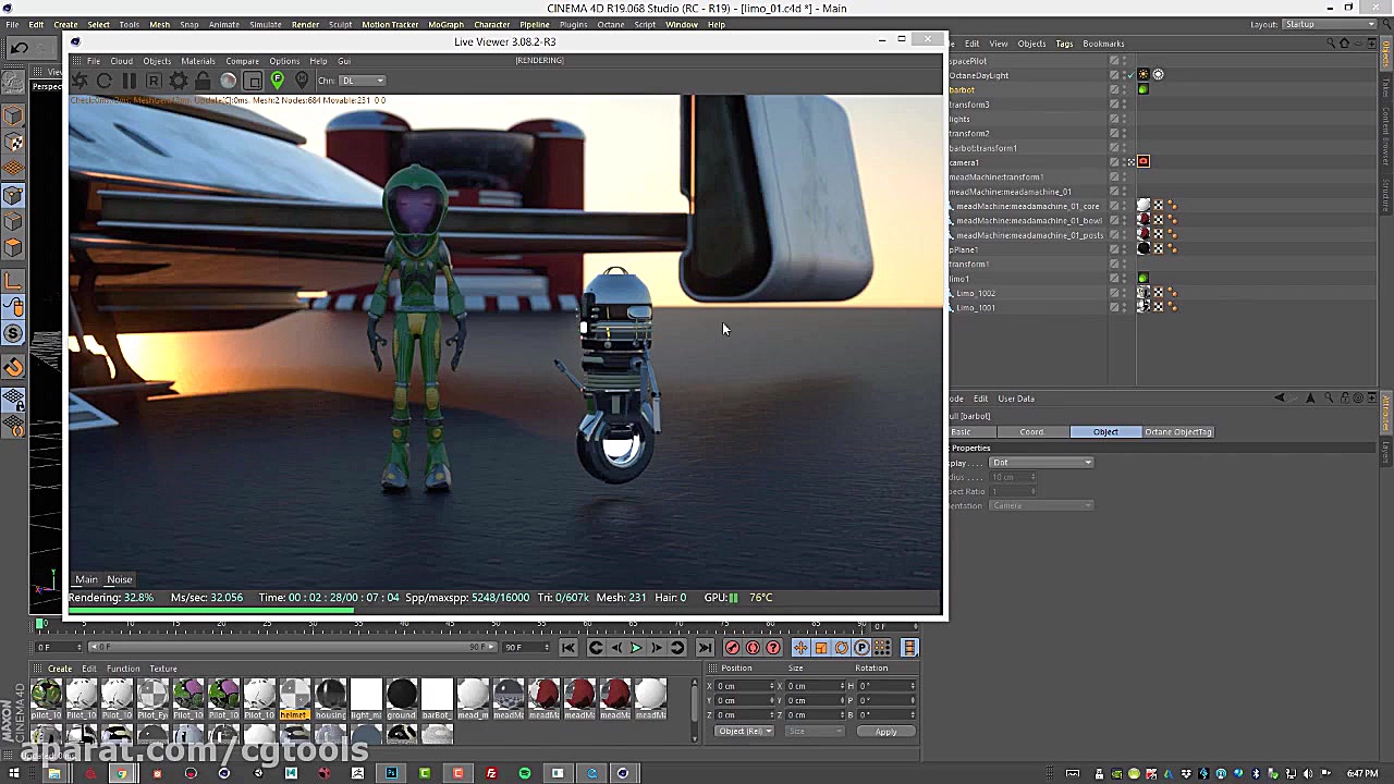 آموزش موتور رندر اکتان برای سی...