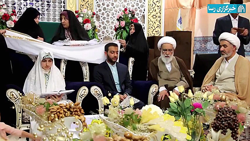 پیوند آسمانی در حرم حضرت معصوم...