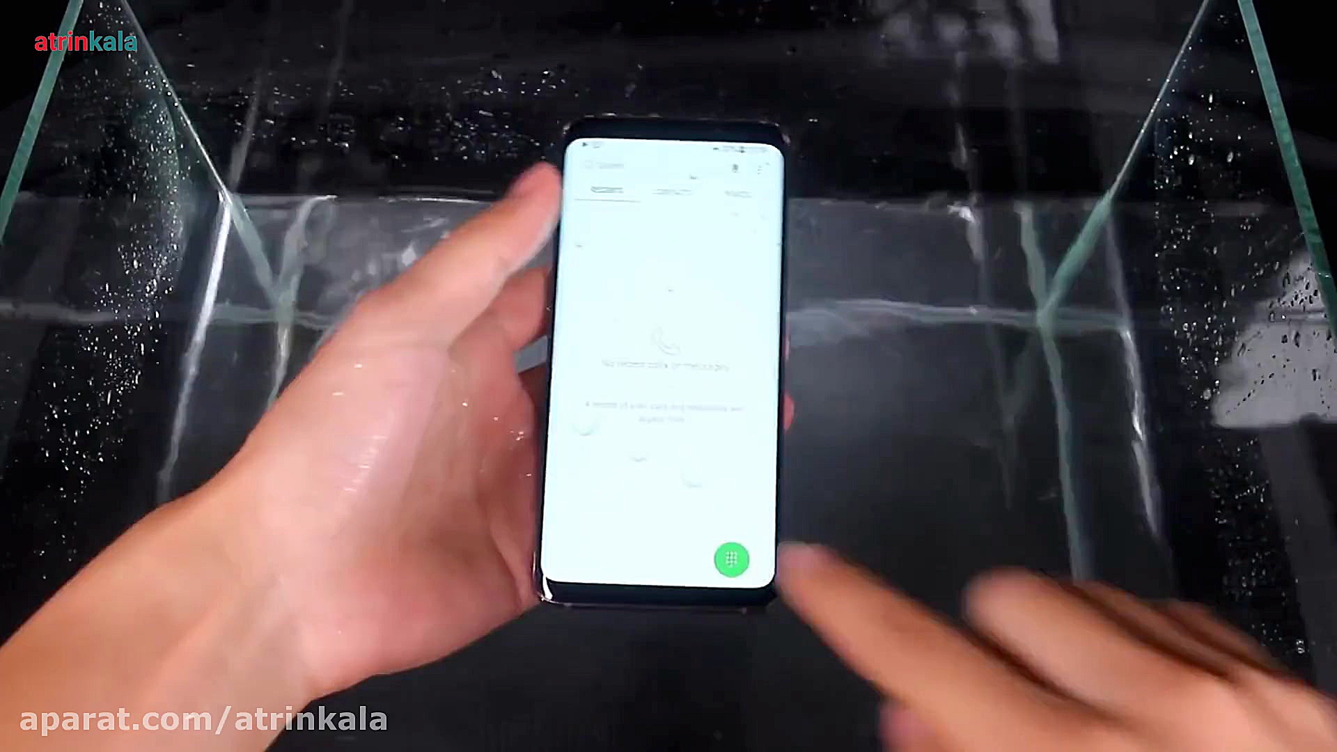 تست ضد آب گلکسی اس 9