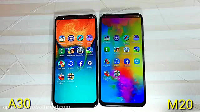 مقایسه گوشی سامسونگ A30 با M20