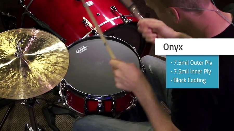 Evans Onyx Standard Tom Pack 12'' 13'' 16 Evans Onyx Standard Tom Pack 12'' 13'' 16
