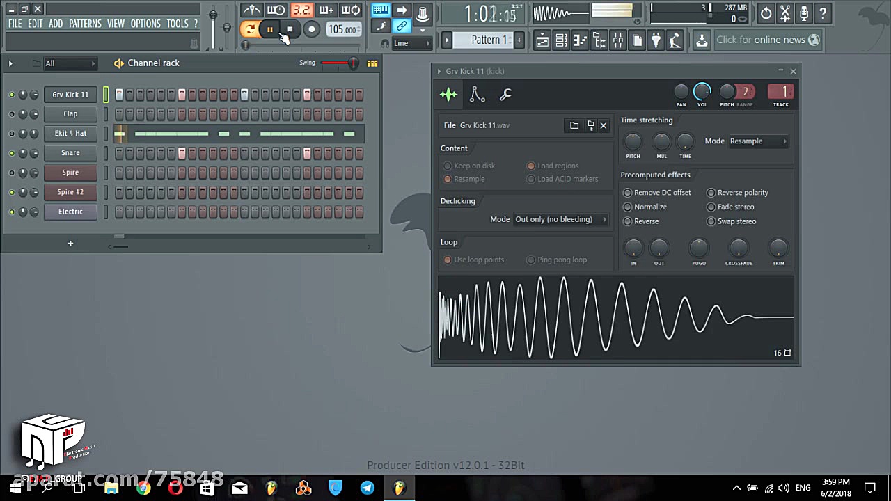 آموزش ساخت ریتم 6 8  مدرس : ام...