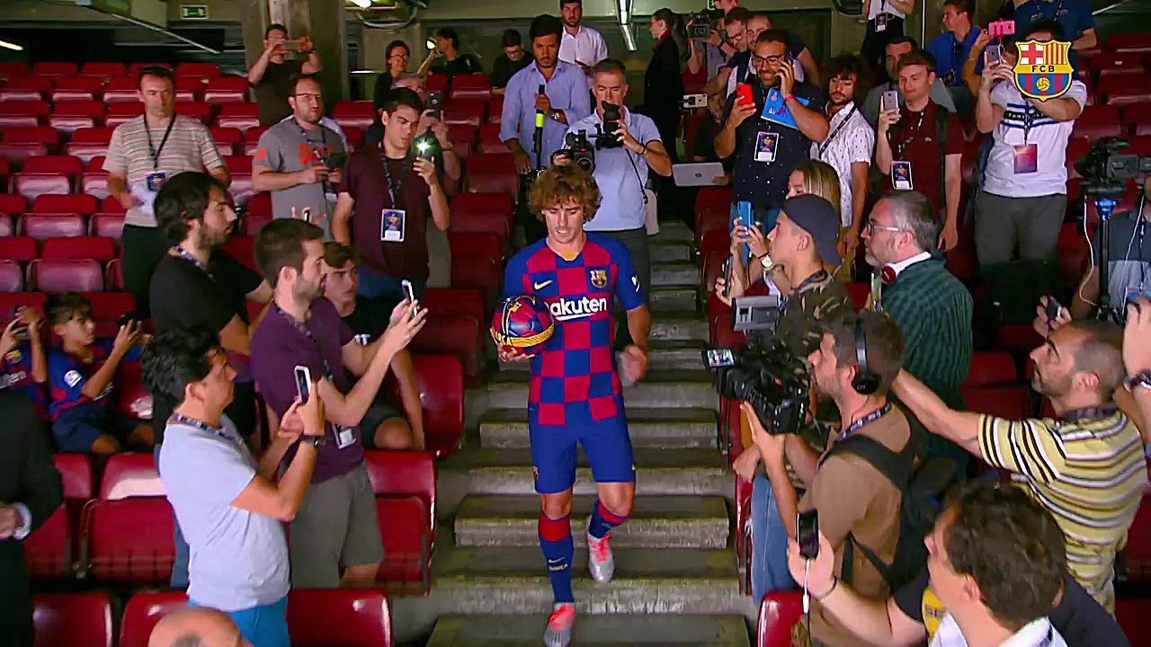 اولین لمس توپ گریزمان بازیکن ج...