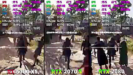 مقایسه 3 کارت گرافیک RX 5700 X...