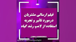 کشت هیدروپونیک با لامپ رشد گیا...