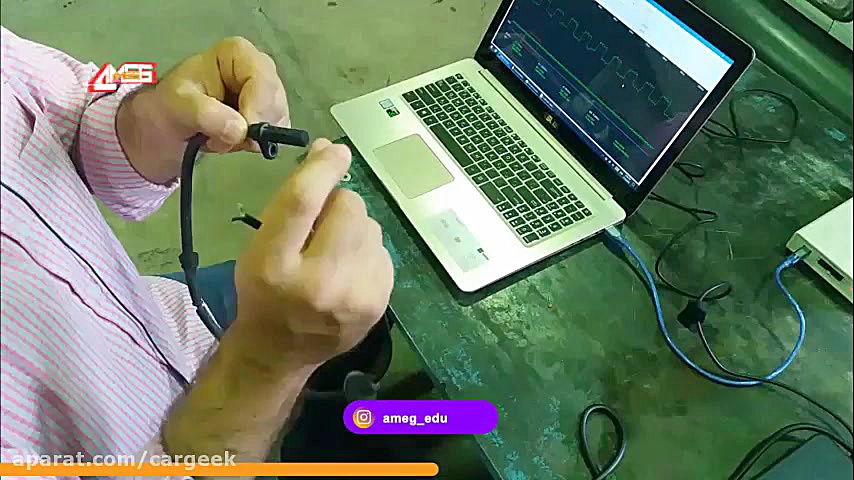 بررسی سیگنال خروجی سنسور سرعت...