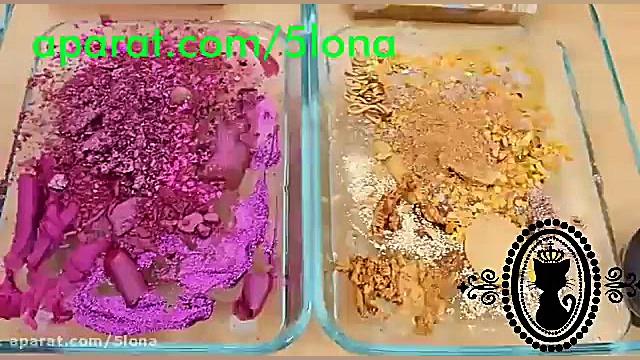 Slime make up pink vs gold