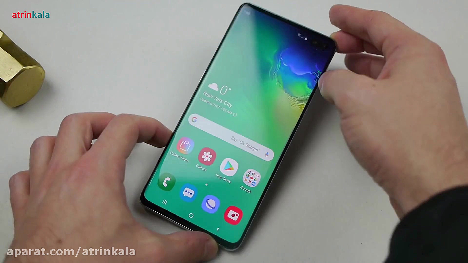 بررسی مقاومت گلکسی S10 پلاس با...