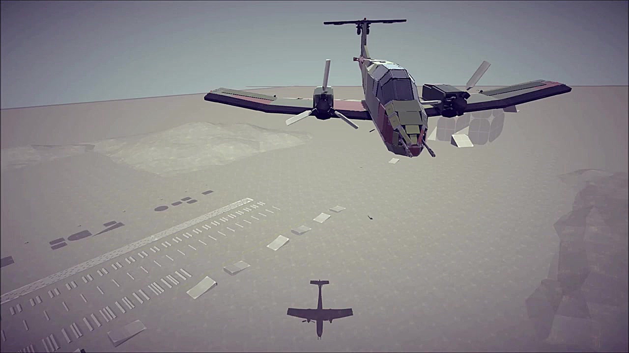 شبیه سازی از سقوط هواپیما ها