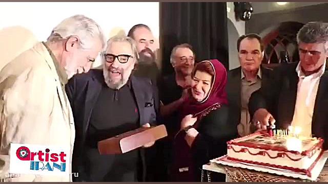 مسعود کیمیایی شمع کیک تولد ۷۸س...