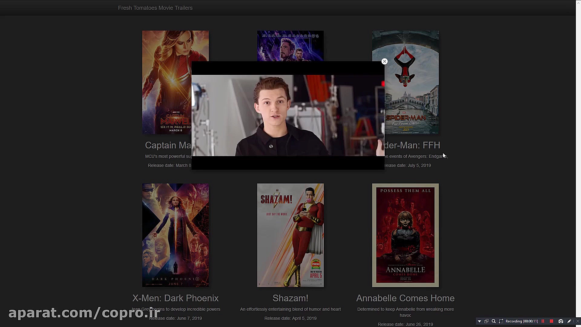 دانلود سورس سایت نمایش تریلر ف...