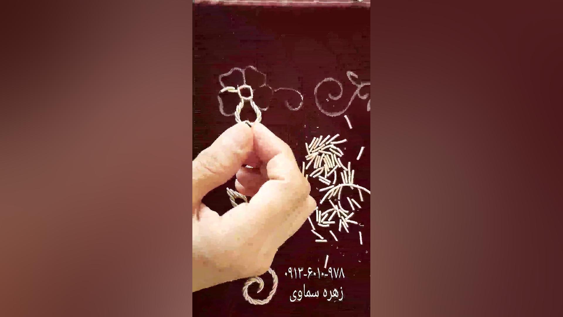 آموزش سرمه دوزی بر روی مخمل تو...