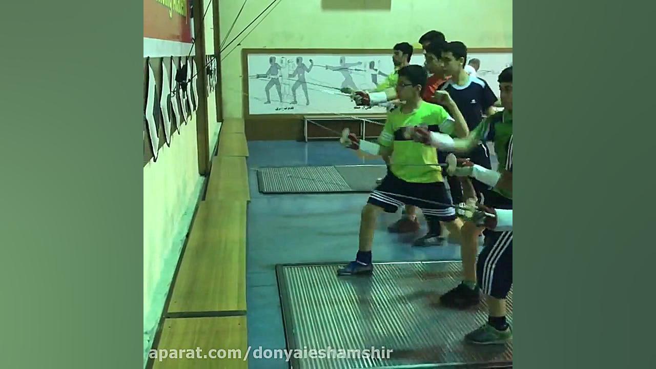 تمرین هدف زنی شمشیربازی 75