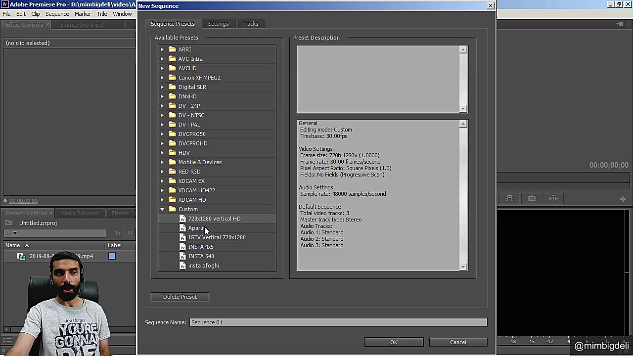 آموزش ساخت قالب ویدئو اینستاگر...