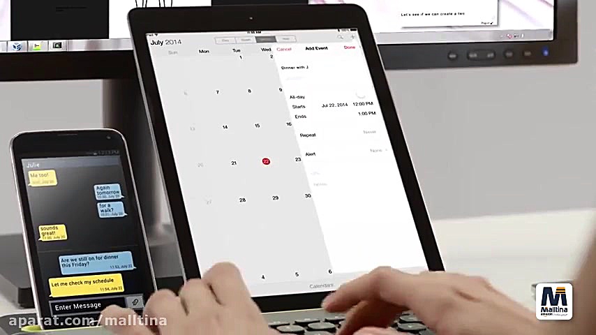 کیبورد بیسیم Logitech (مالتینا...