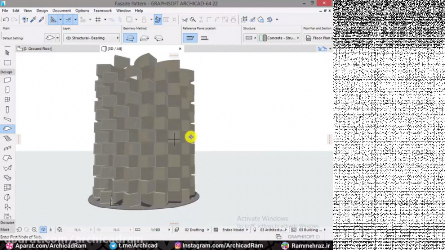 طراحی مجتمع مسکونی چرخیده در آ...