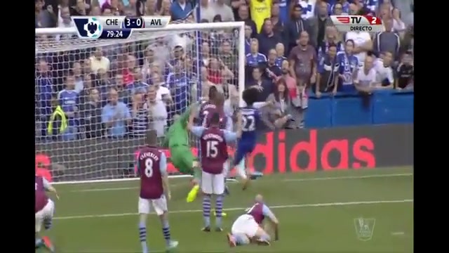 گلهای بازی چلسی و استون ویلا