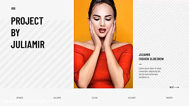 پروژه آماده فشن اسلایدشو