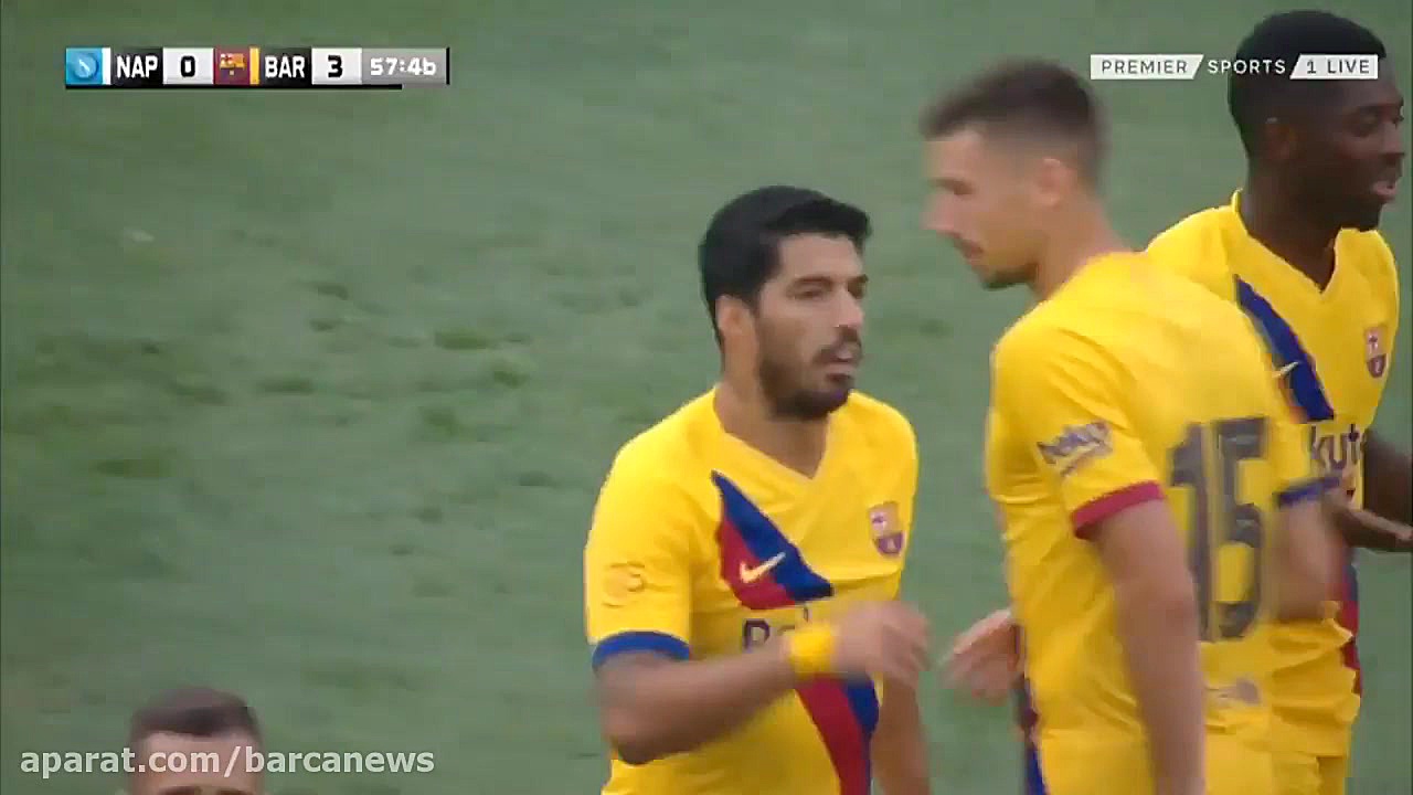 گل دوم لوئیس سوارز به ناپولی (...