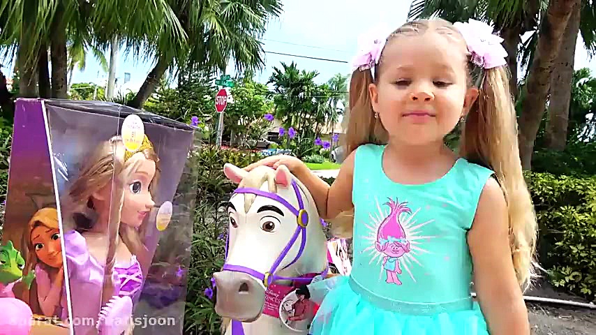 بازی دیانا و روما با اسب پرنسس...