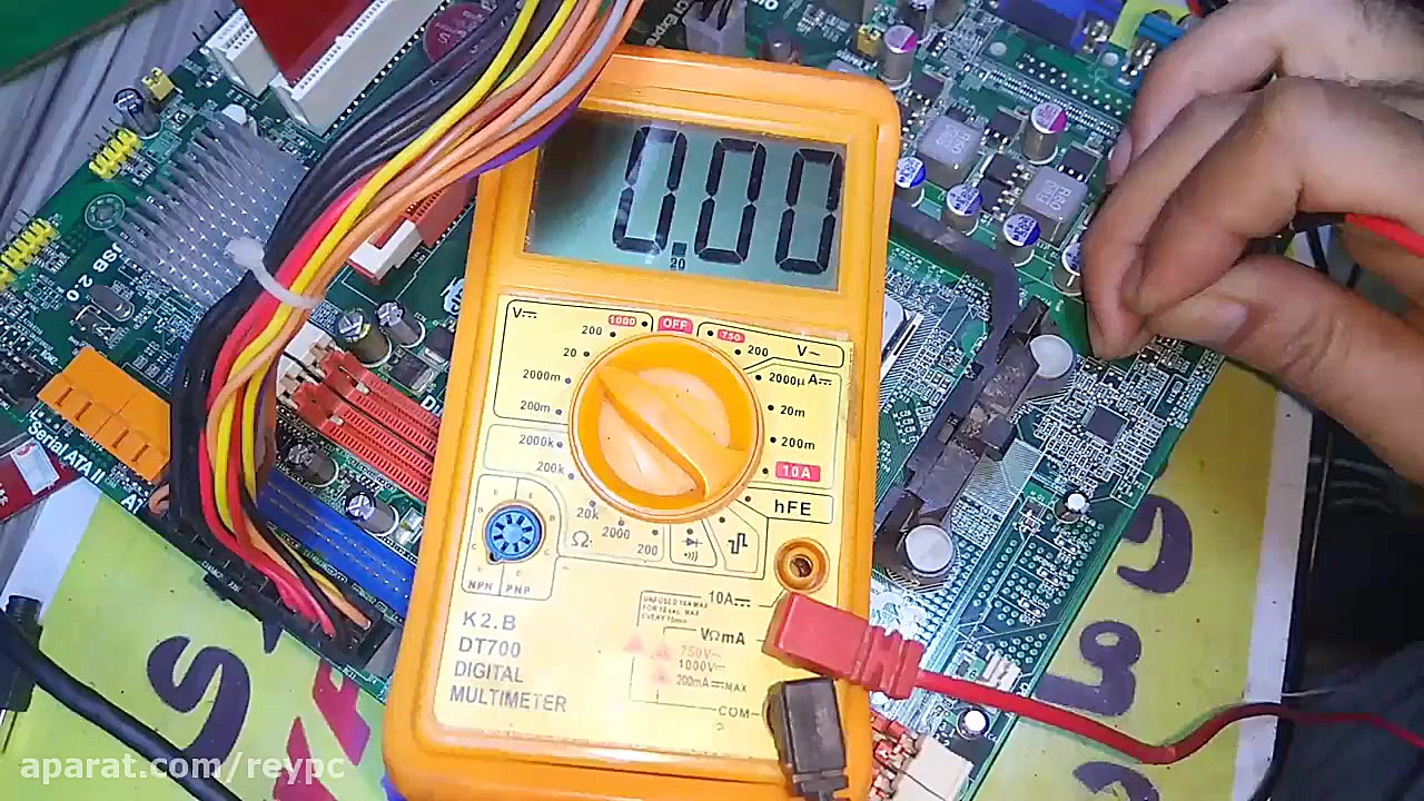 تعمیر مادربرد خرابی قسمت ولتاژ...