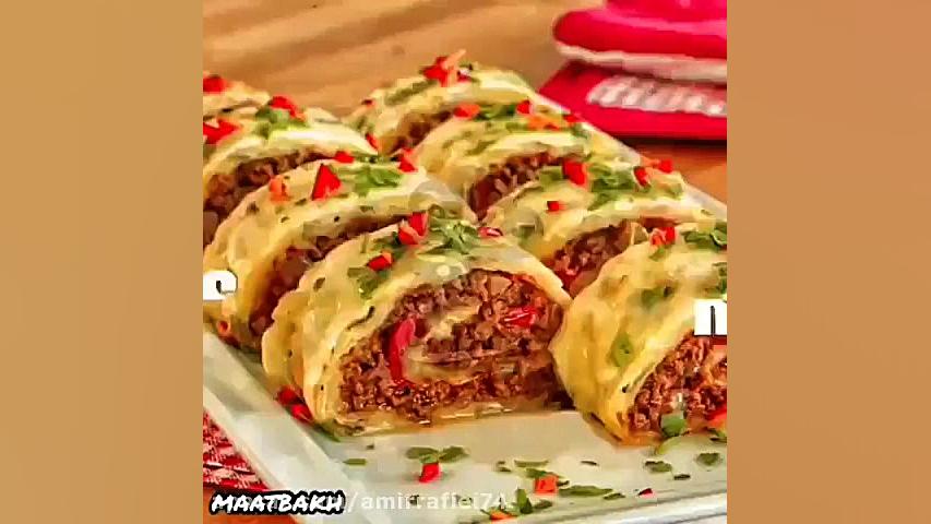 آموزش تهیه رول سیب زمینی ترکیه...