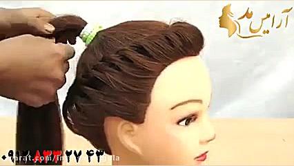 کلیپ شینیون با بافت مو دور سر...