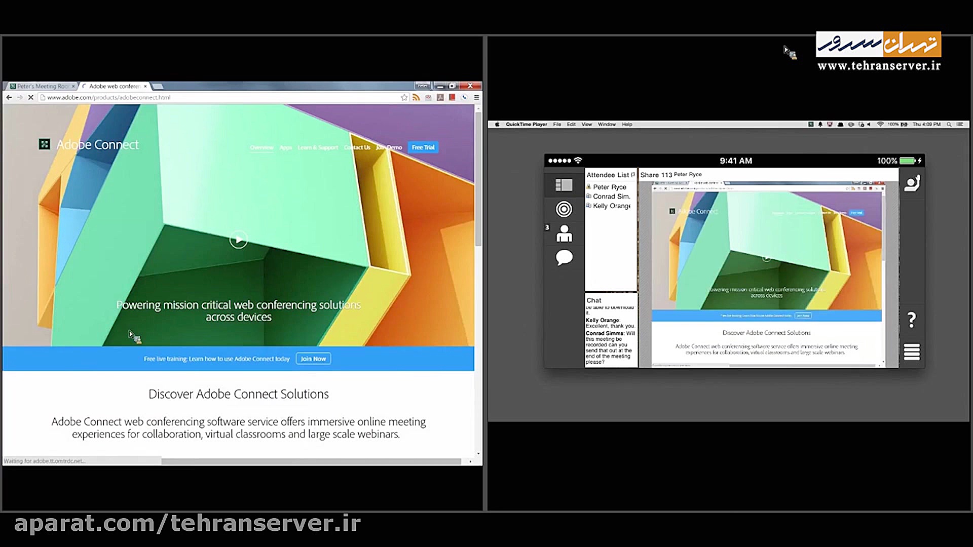 ادوب کانکت در موبایل و دسکتاپ