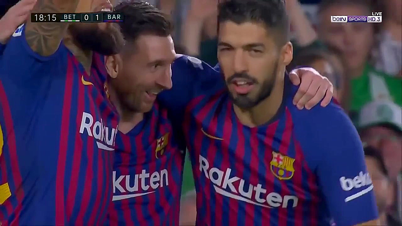 هتریک لیونل مسی مقابل رئال بتی...