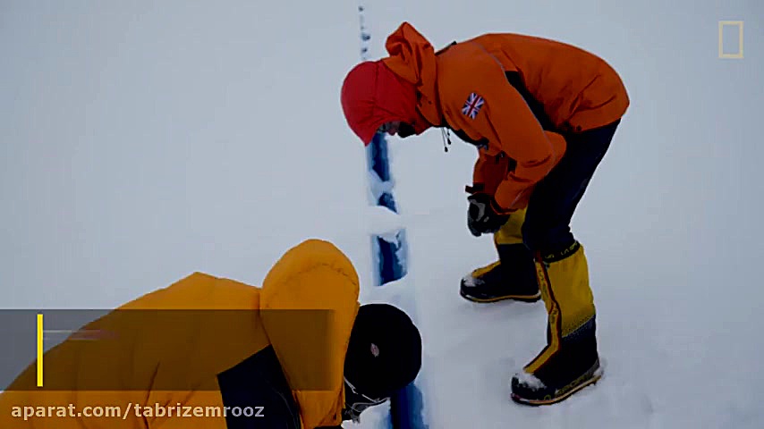 شکاف در یخ های قطب جنوب