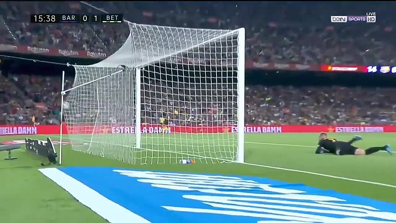 گل اول بتیس به بارسلونا توسط ن...