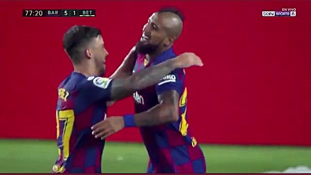 گل پنجم بارسلونا به بتیس توسط...