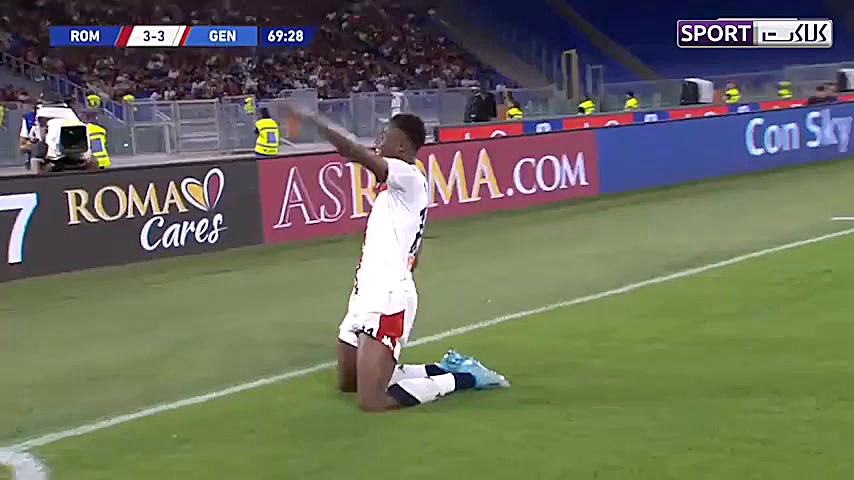 خلاصه بازی آاس رم 3 3 جنوا